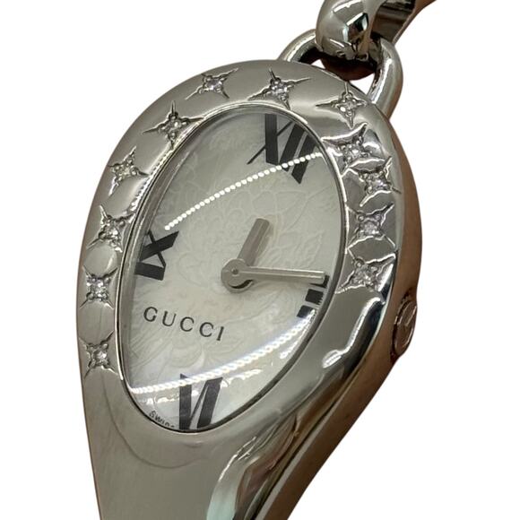 Gucci Horsebit Diamond Star Bangle Watch main image 5